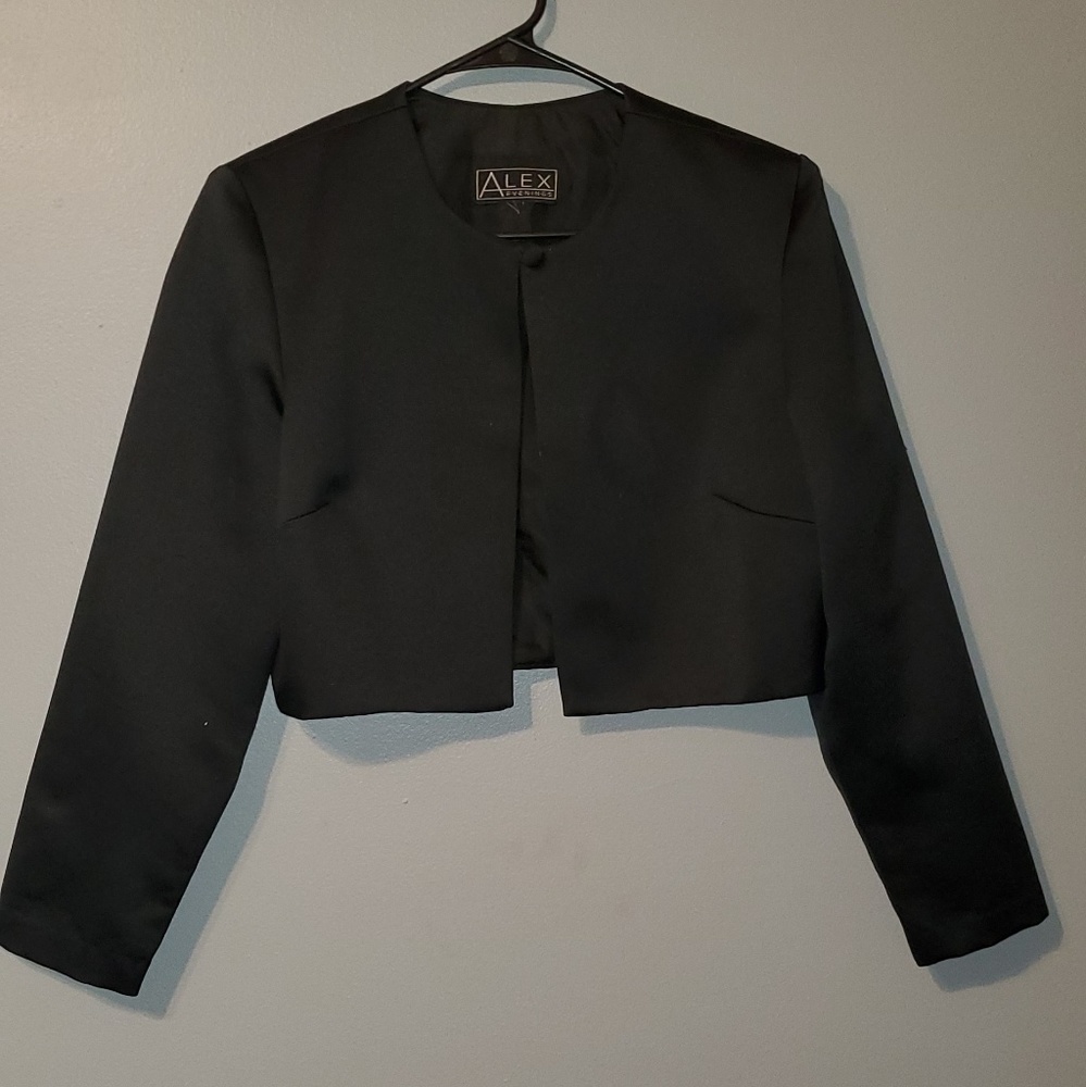 Black Satin evening jacket